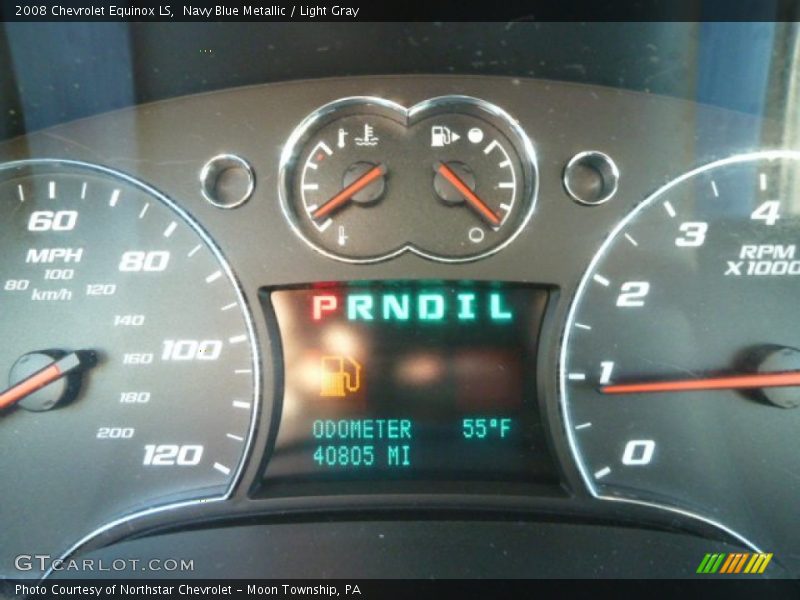 Navy Blue Metallic / Light Gray 2008 Chevrolet Equinox LS
