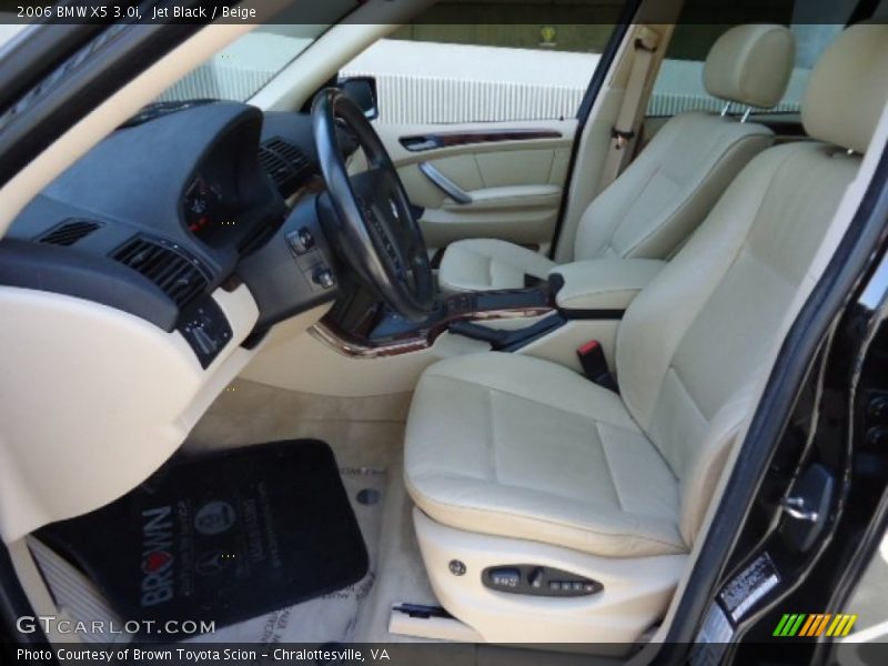 Jet Black / Beige 2006 BMW X5 3.0i