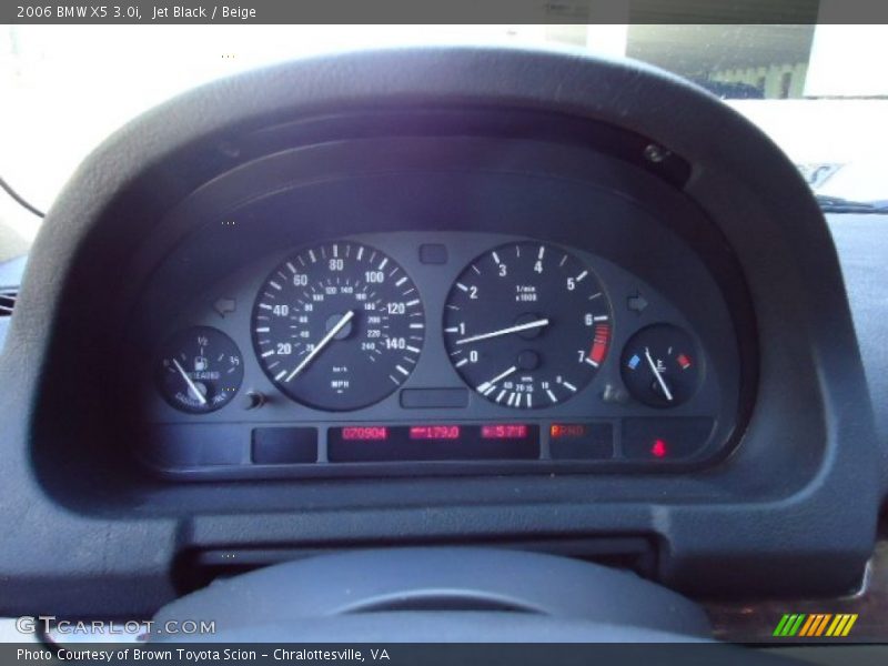 Jet Black / Beige 2006 BMW X5 3.0i