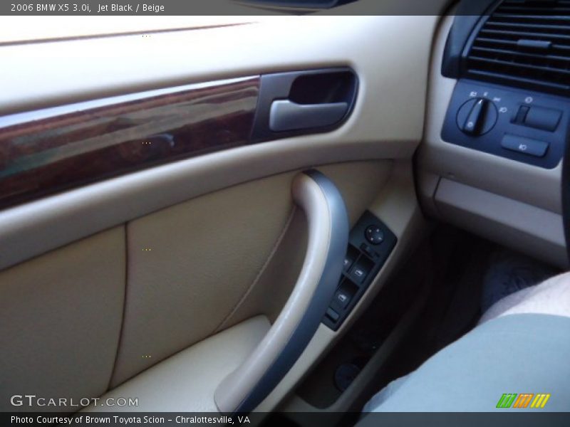 Jet Black / Beige 2006 BMW X5 3.0i