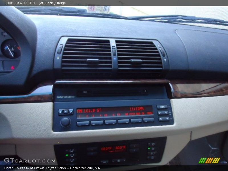 Jet Black / Beige 2006 BMW X5 3.0i