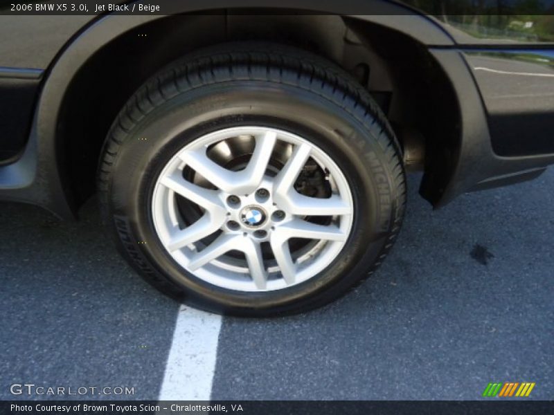 Jet Black / Beige 2006 BMW X5 3.0i