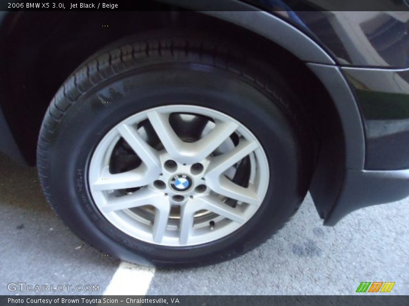 Jet Black / Beige 2006 BMW X5 3.0i