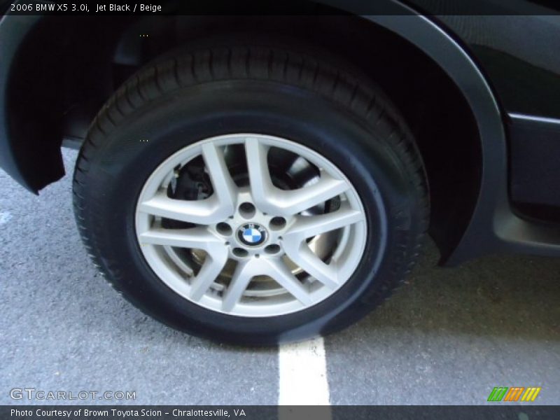 Jet Black / Beige 2006 BMW X5 3.0i