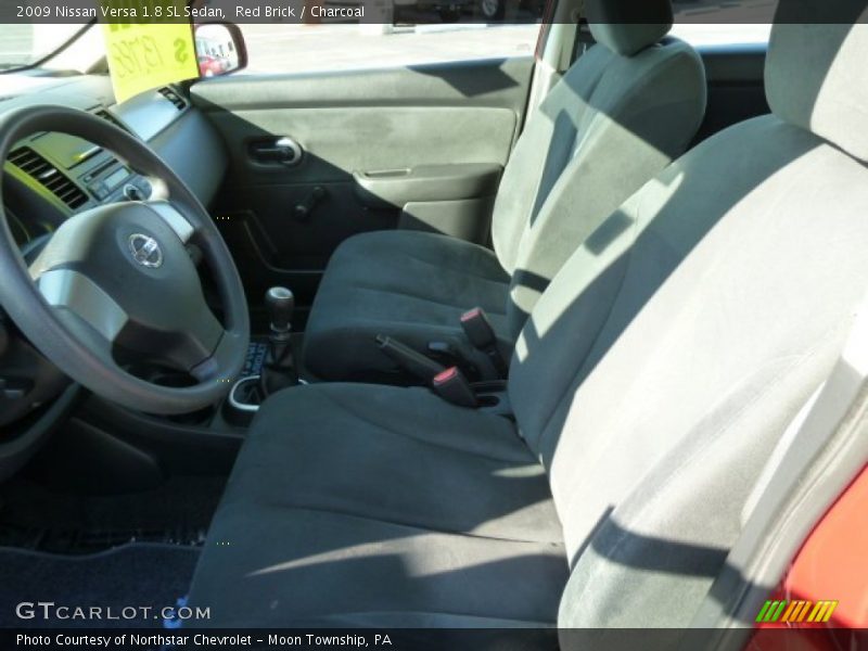 Red Brick / Charcoal 2009 Nissan Versa 1.8 SL Sedan