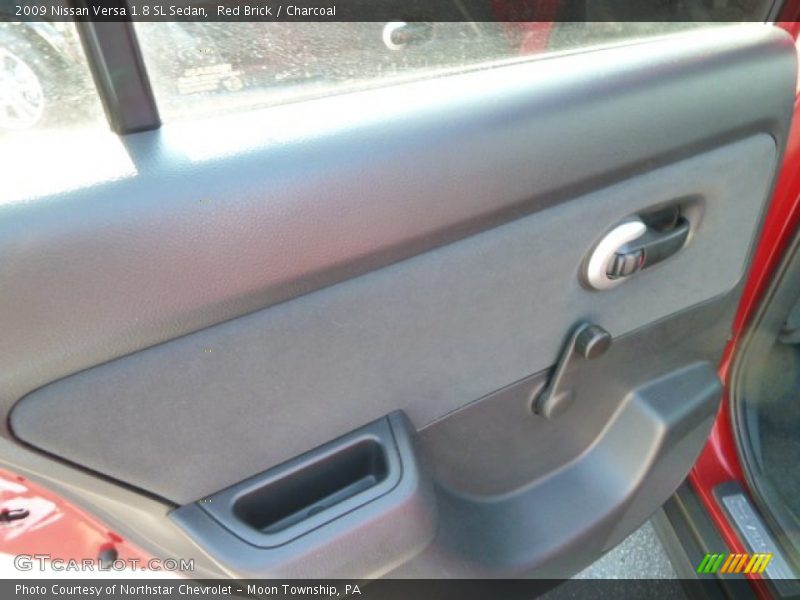 Red Brick / Charcoal 2009 Nissan Versa 1.8 SL Sedan