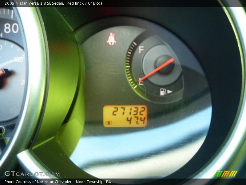Red Brick / Charcoal 2009 Nissan Versa 1.8 SL Sedan