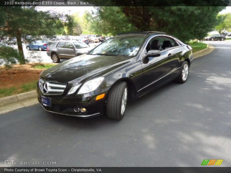 Black / Black 2010 Mercedes-Benz E 350 Coupe