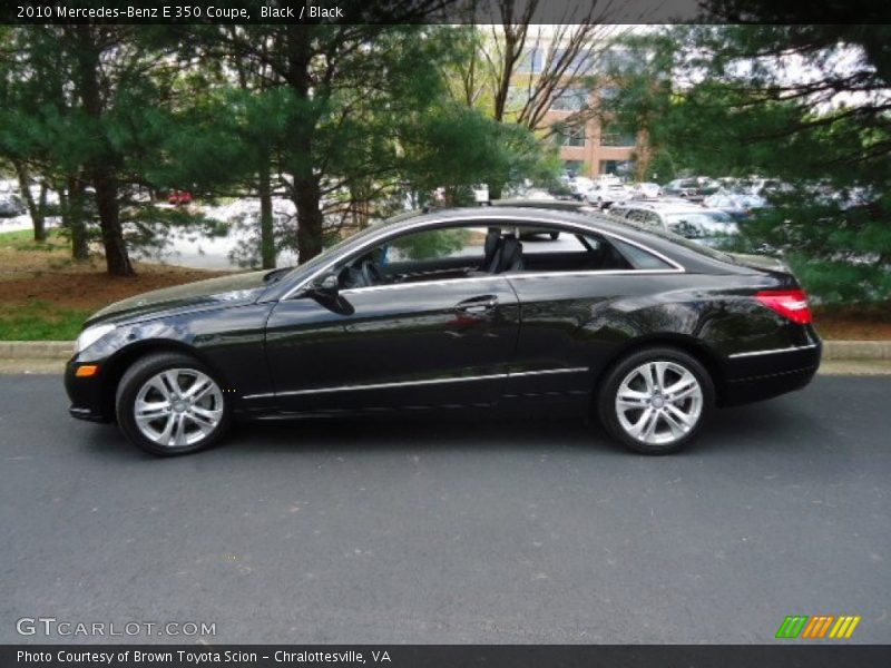 Black / Black 2010 Mercedes-Benz E 350 Coupe