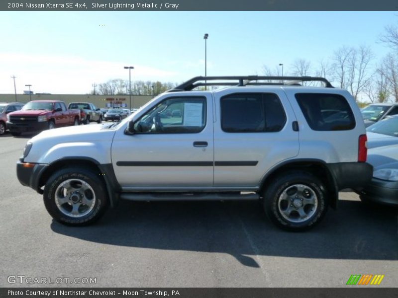 Silver Lightning Metallic / Gray 2004 Nissan Xterra SE 4x4