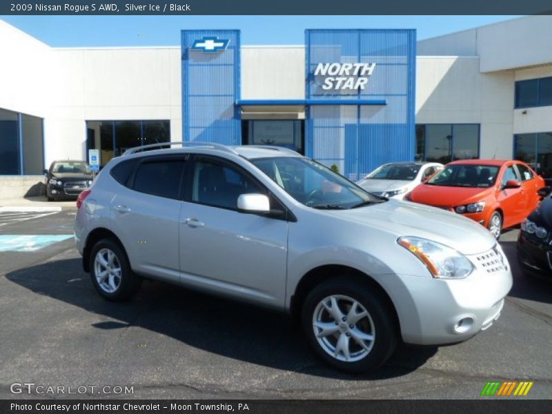 Silver Ice / Black 2009 Nissan Rogue S AWD