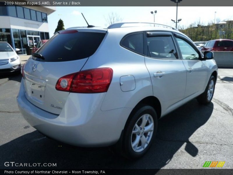 Silver Ice / Black 2009 Nissan Rogue S AWD