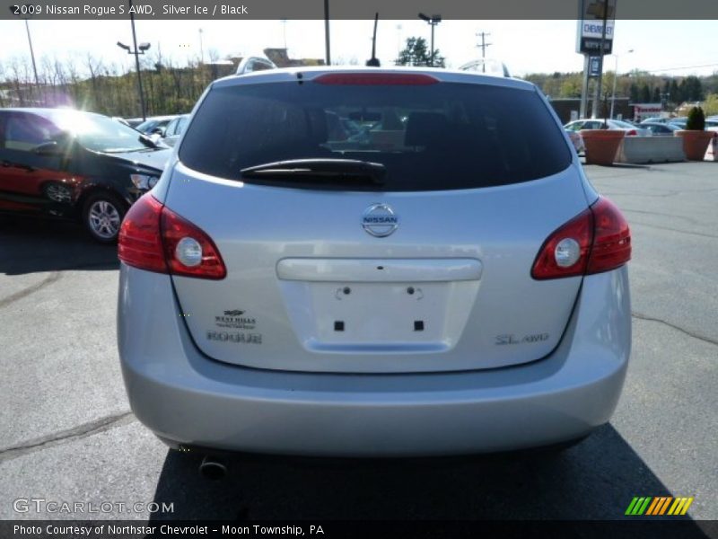 Silver Ice / Black 2009 Nissan Rogue S AWD