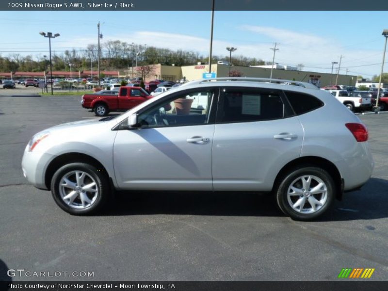 Silver Ice / Black 2009 Nissan Rogue S AWD