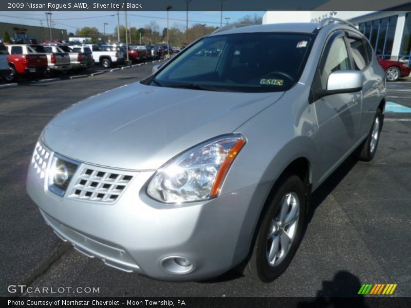 Silver Ice / Black 2009 Nissan Rogue S AWD
