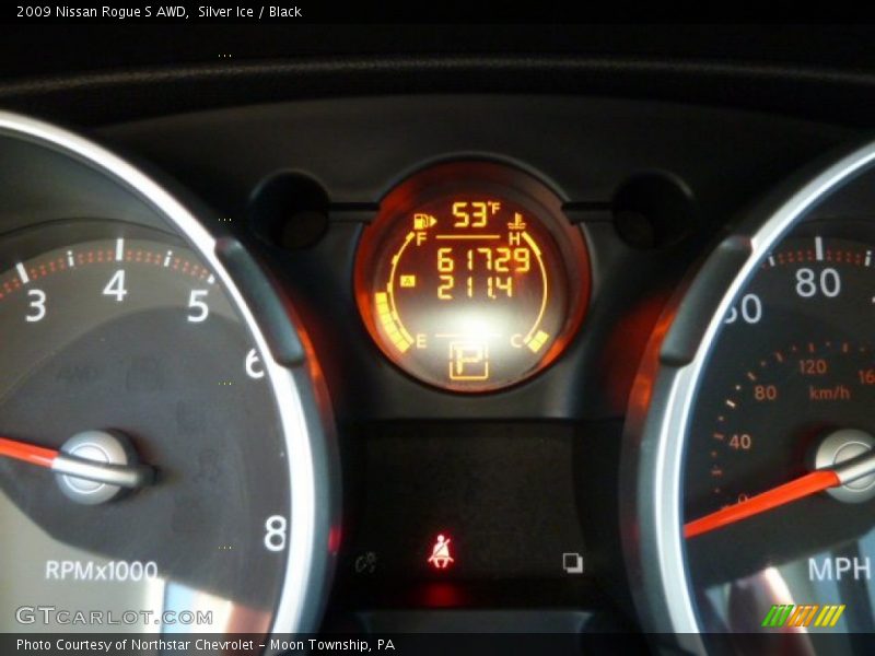 Silver Ice / Black 2009 Nissan Rogue S AWD