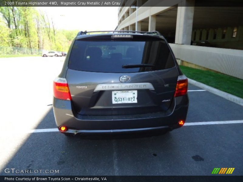 Magnetic Gray Metallic / Ash Gray 2008 Toyota Highlander 4WD