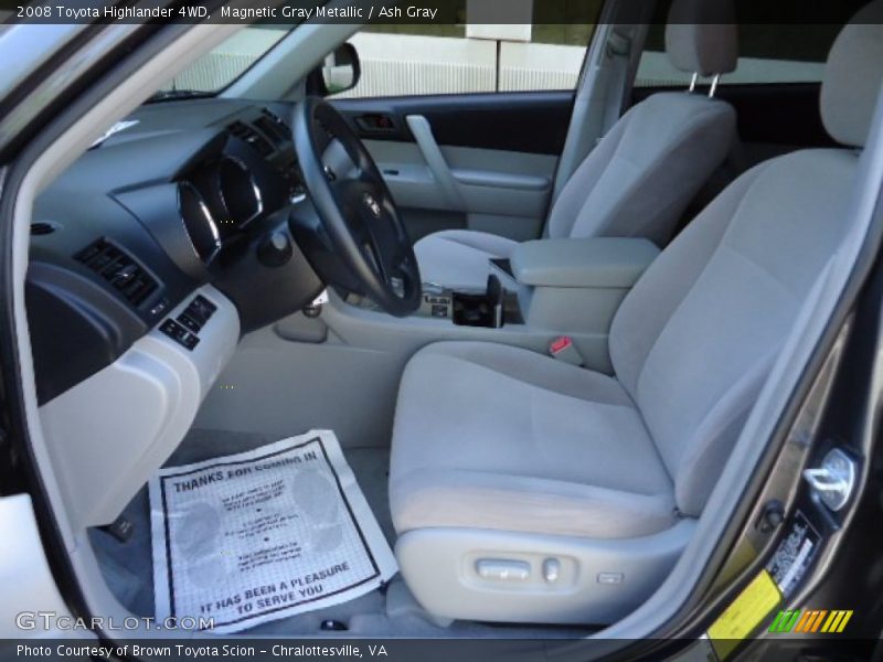 Magnetic Gray Metallic / Ash Gray 2008 Toyota Highlander 4WD