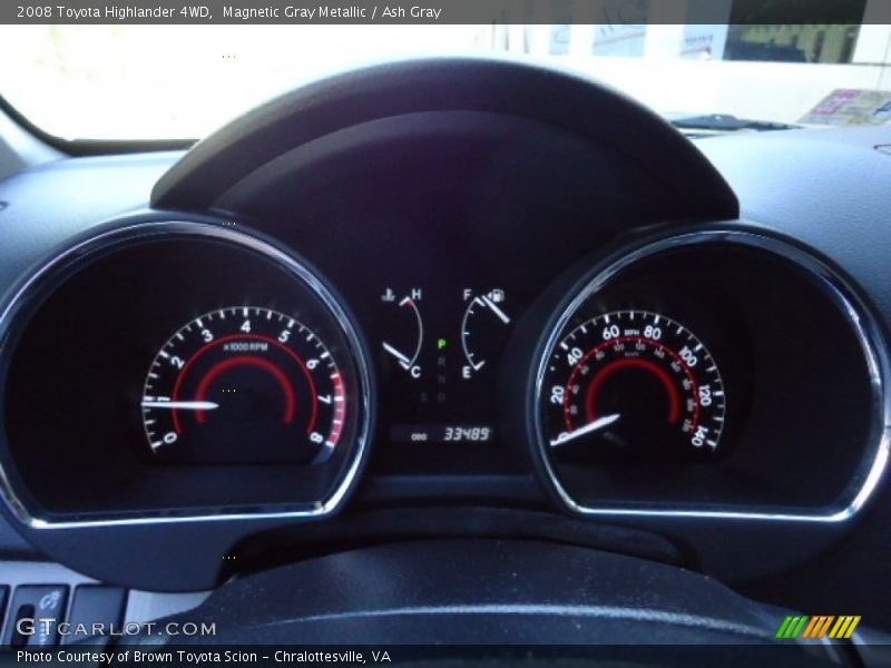 Magnetic Gray Metallic / Ash Gray 2008 Toyota Highlander 4WD