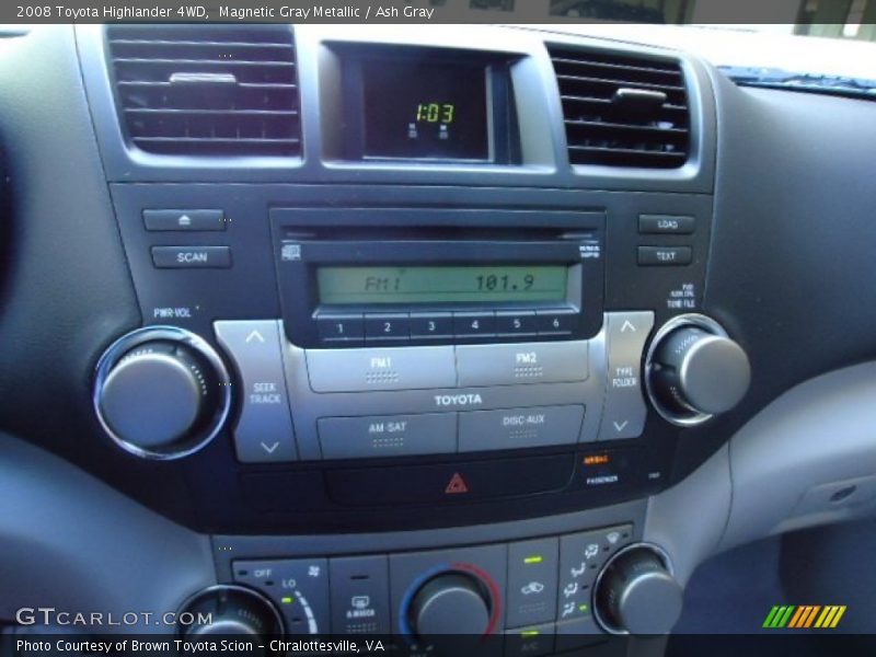 Magnetic Gray Metallic / Ash Gray 2008 Toyota Highlander 4WD