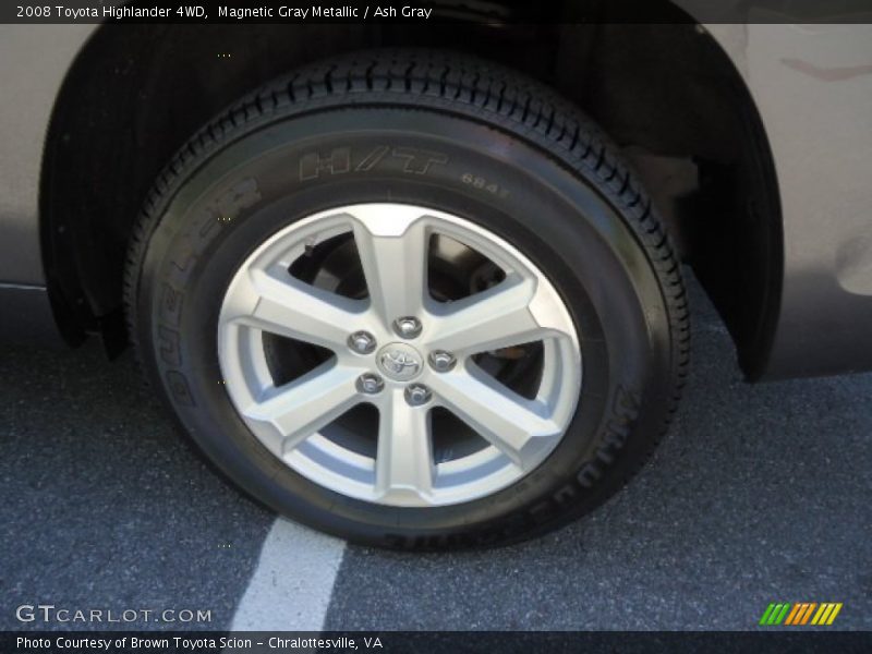 Magnetic Gray Metallic / Ash Gray 2008 Toyota Highlander 4WD