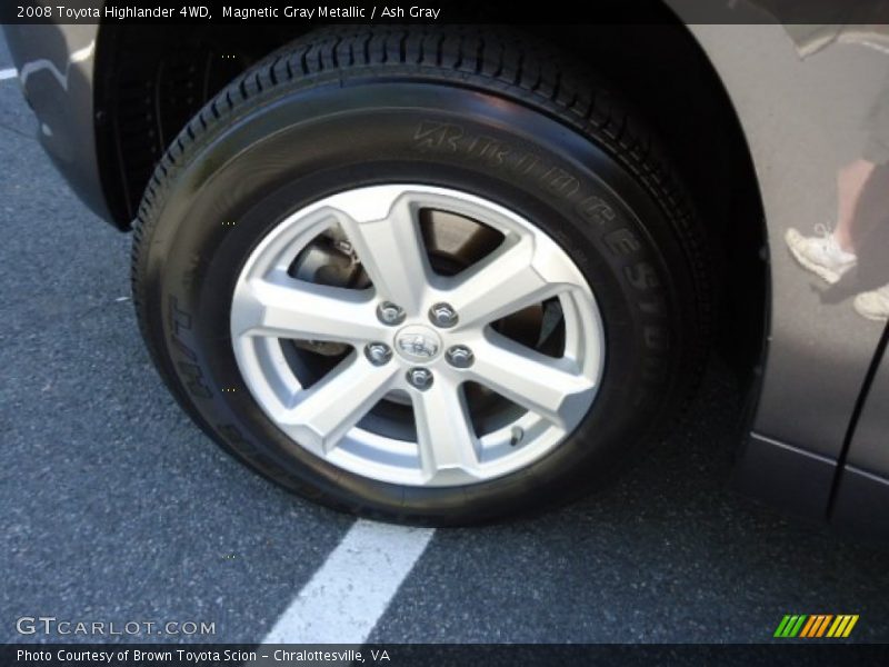 Magnetic Gray Metallic / Ash Gray 2008 Toyota Highlander 4WD