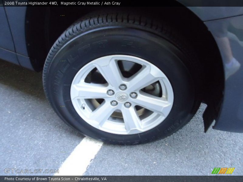 Magnetic Gray Metallic / Ash Gray 2008 Toyota Highlander 4WD
