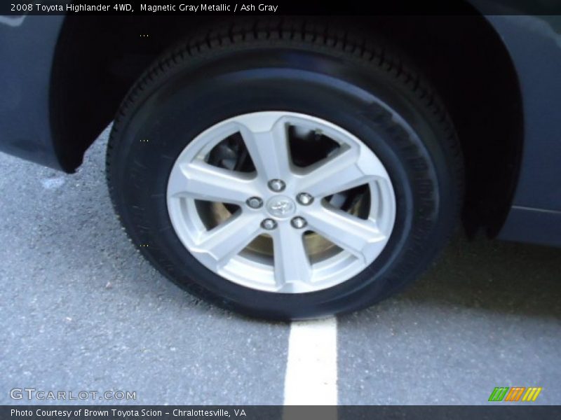 Magnetic Gray Metallic / Ash Gray 2008 Toyota Highlander 4WD