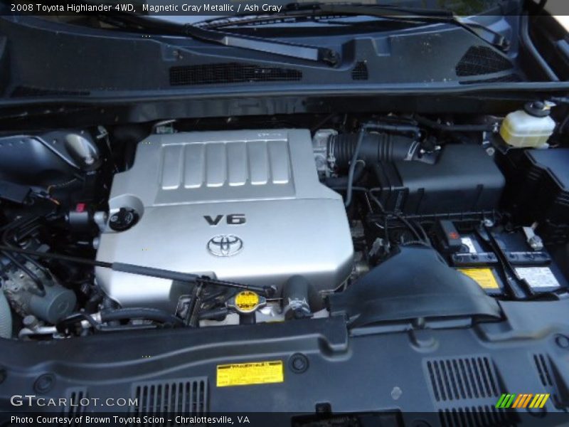 Magnetic Gray Metallic / Ash Gray 2008 Toyota Highlander 4WD