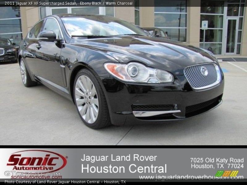 Ebony Black / Warm Charcoal 2011 Jaguar XF XF Supercharged Sedan
