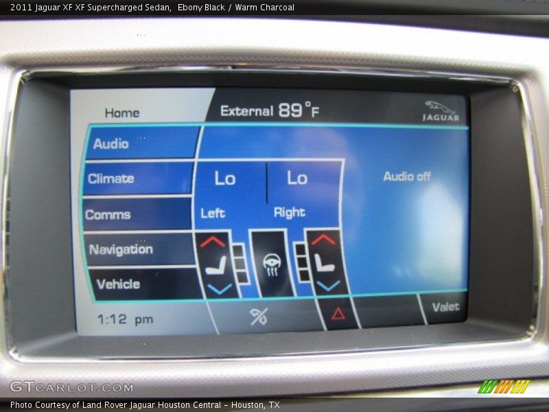 Ebony Black / Warm Charcoal 2011 Jaguar XF XF Supercharged Sedan