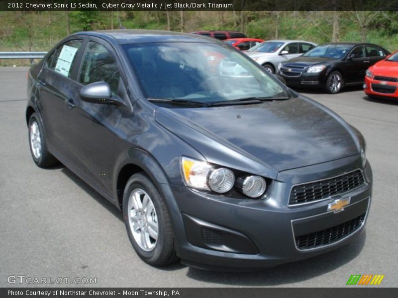 Cyber Gray Metallic / Jet Black/Dark Titanium 2012 Chevrolet Sonic LS Sedan