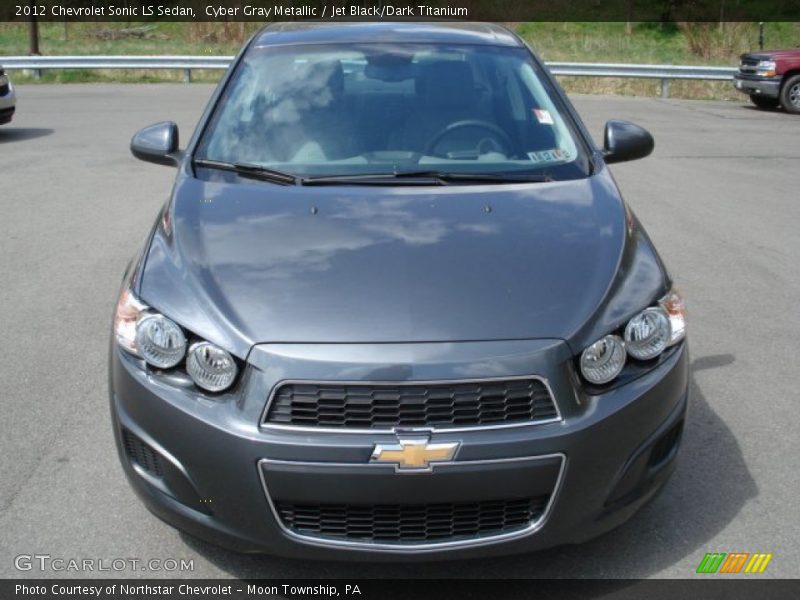 Cyber Gray Metallic / Jet Black/Dark Titanium 2012 Chevrolet Sonic LS Sedan