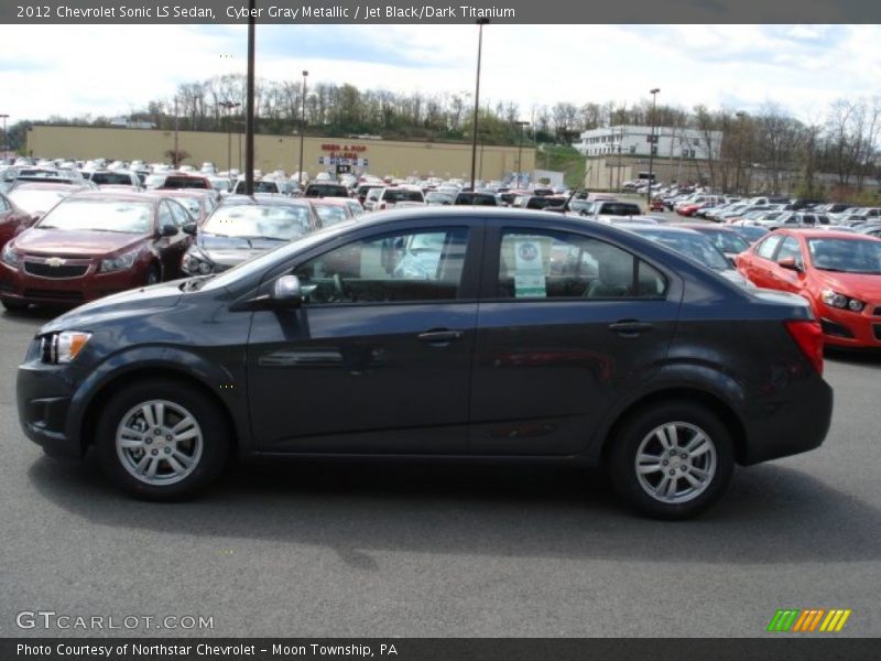 Cyber Gray Metallic / Jet Black/Dark Titanium 2012 Chevrolet Sonic LS Sedan