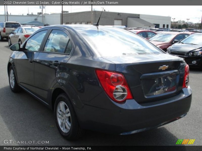 Cyber Gray Metallic / Jet Black/Dark Titanium 2012 Chevrolet Sonic LS Sedan