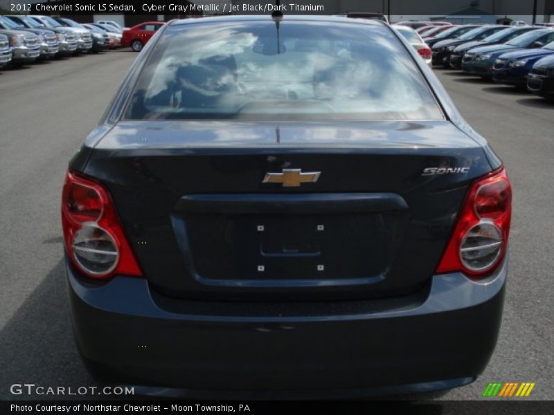 Cyber Gray Metallic / Jet Black/Dark Titanium 2012 Chevrolet Sonic LS Sedan