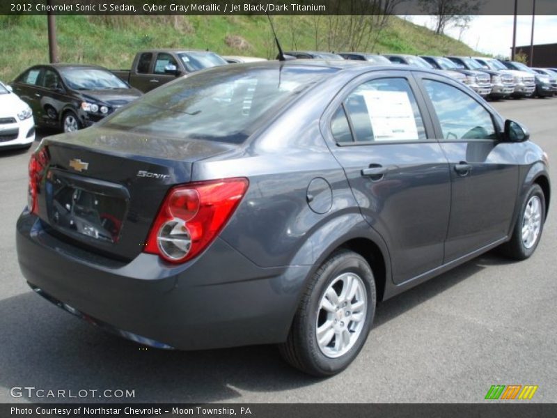 Cyber Gray Metallic / Jet Black/Dark Titanium 2012 Chevrolet Sonic LS Sedan