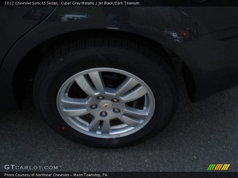 Cyber Gray Metallic / Jet Black/Dark Titanium 2012 Chevrolet Sonic LS Sedan