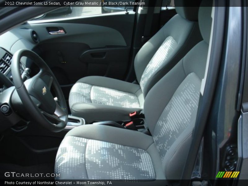 Cyber Gray Metallic / Jet Black/Dark Titanium 2012 Chevrolet Sonic LS Sedan