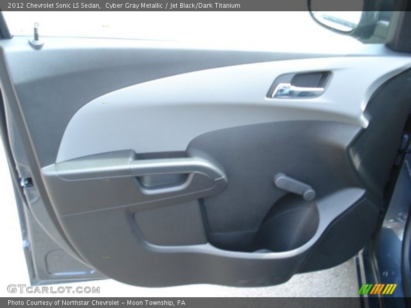 Cyber Gray Metallic / Jet Black/Dark Titanium 2012 Chevrolet Sonic LS Sedan