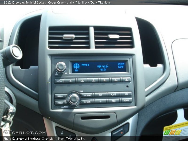Cyber Gray Metallic / Jet Black/Dark Titanium 2012 Chevrolet Sonic LS Sedan