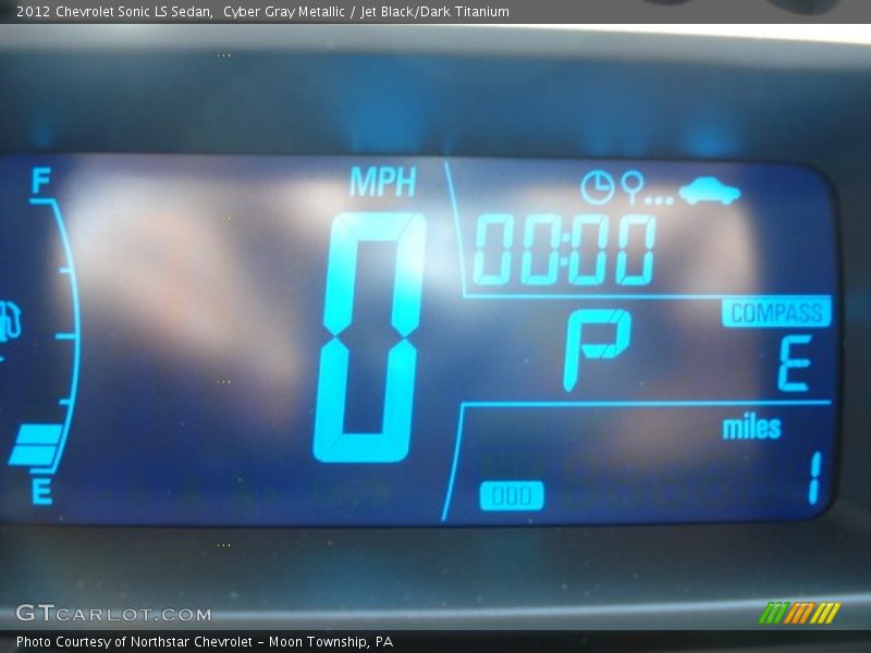 Cyber Gray Metallic / Jet Black/Dark Titanium 2012 Chevrolet Sonic LS Sedan