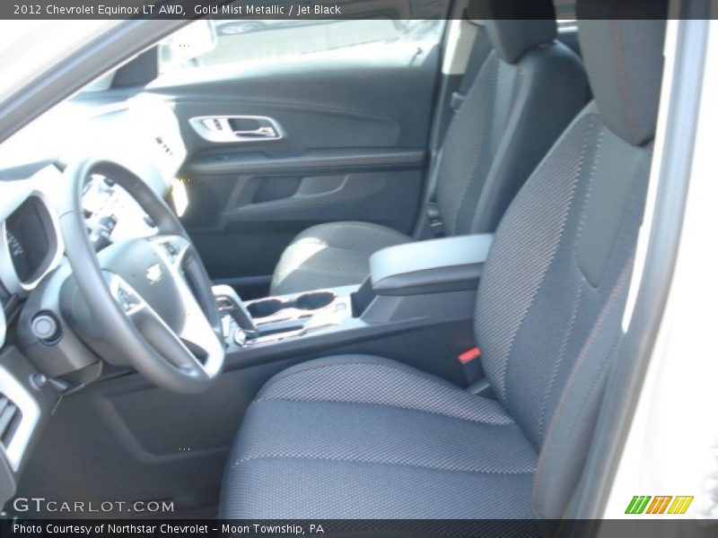 Gold Mist Metallic / Jet Black 2012 Chevrolet Equinox LT AWD