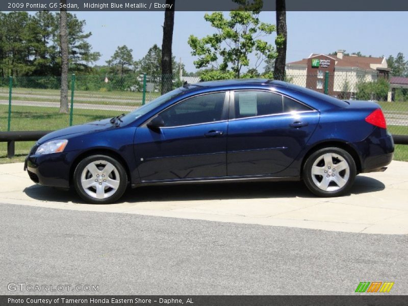 Midnight Blue Metallic / Ebony 2009 Pontiac G6 Sedan