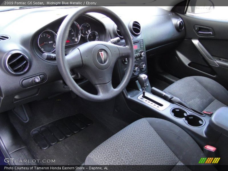 Midnight Blue Metallic / Ebony 2009 Pontiac G6 Sedan