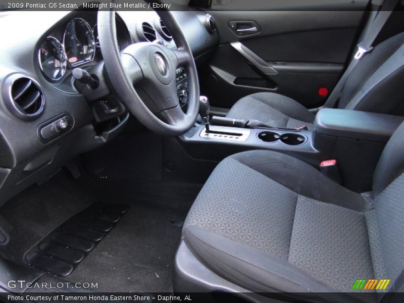 Midnight Blue Metallic / Ebony 2009 Pontiac G6 Sedan