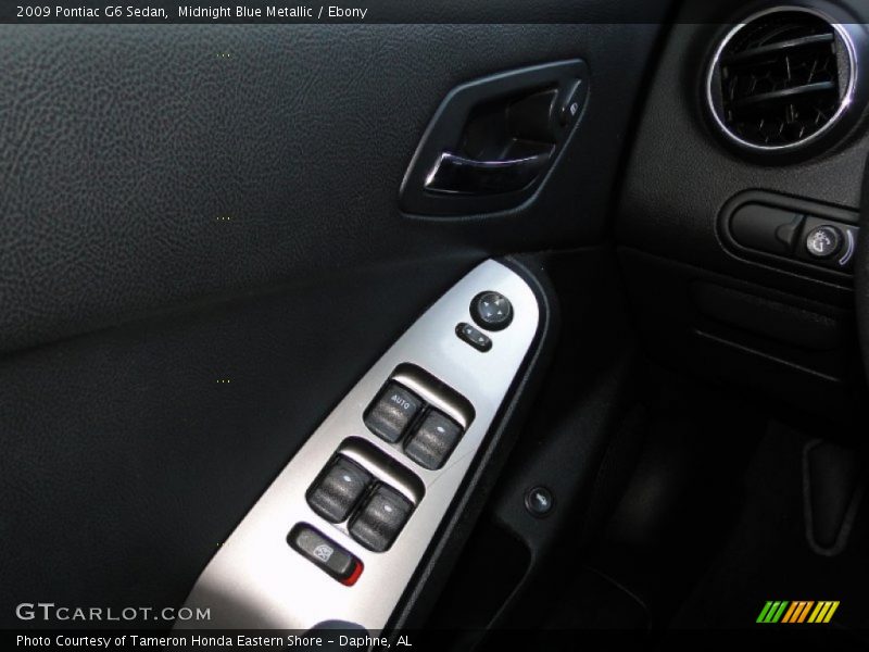 Midnight Blue Metallic / Ebony 2009 Pontiac G6 Sedan