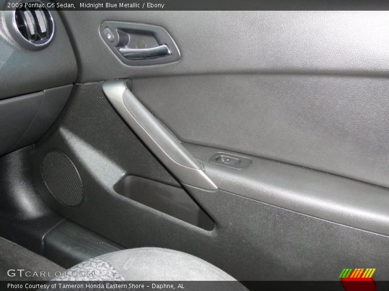 Midnight Blue Metallic / Ebony 2009 Pontiac G6 Sedan