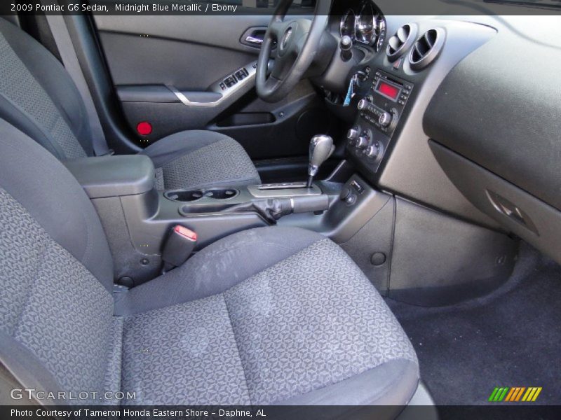 Midnight Blue Metallic / Ebony 2009 Pontiac G6 Sedan