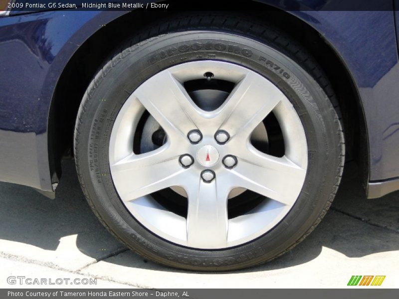 Midnight Blue Metallic / Ebony 2009 Pontiac G6 Sedan